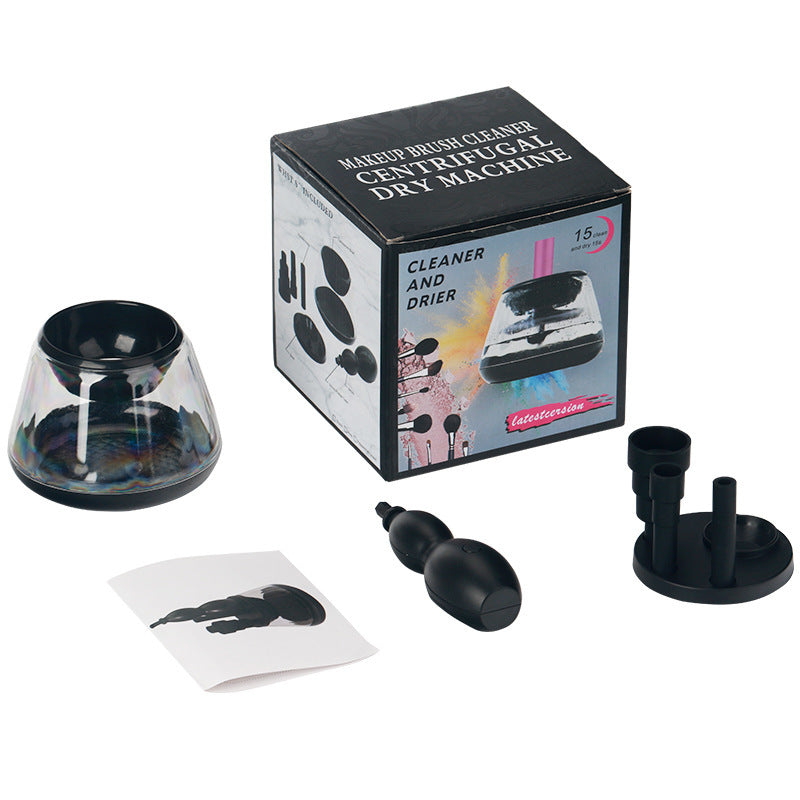 JMT-047946 Electric Makeup Brush Cleaner with 3 Silicone Cans - Compact and Portable Design