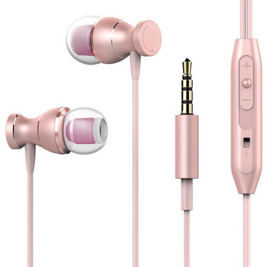 JMT-048010 Universal In-Ear Headphones with Noise Cancellation, Dynamic Sound, TPE Cable, 3.5mm Plug, Multiple Color Options