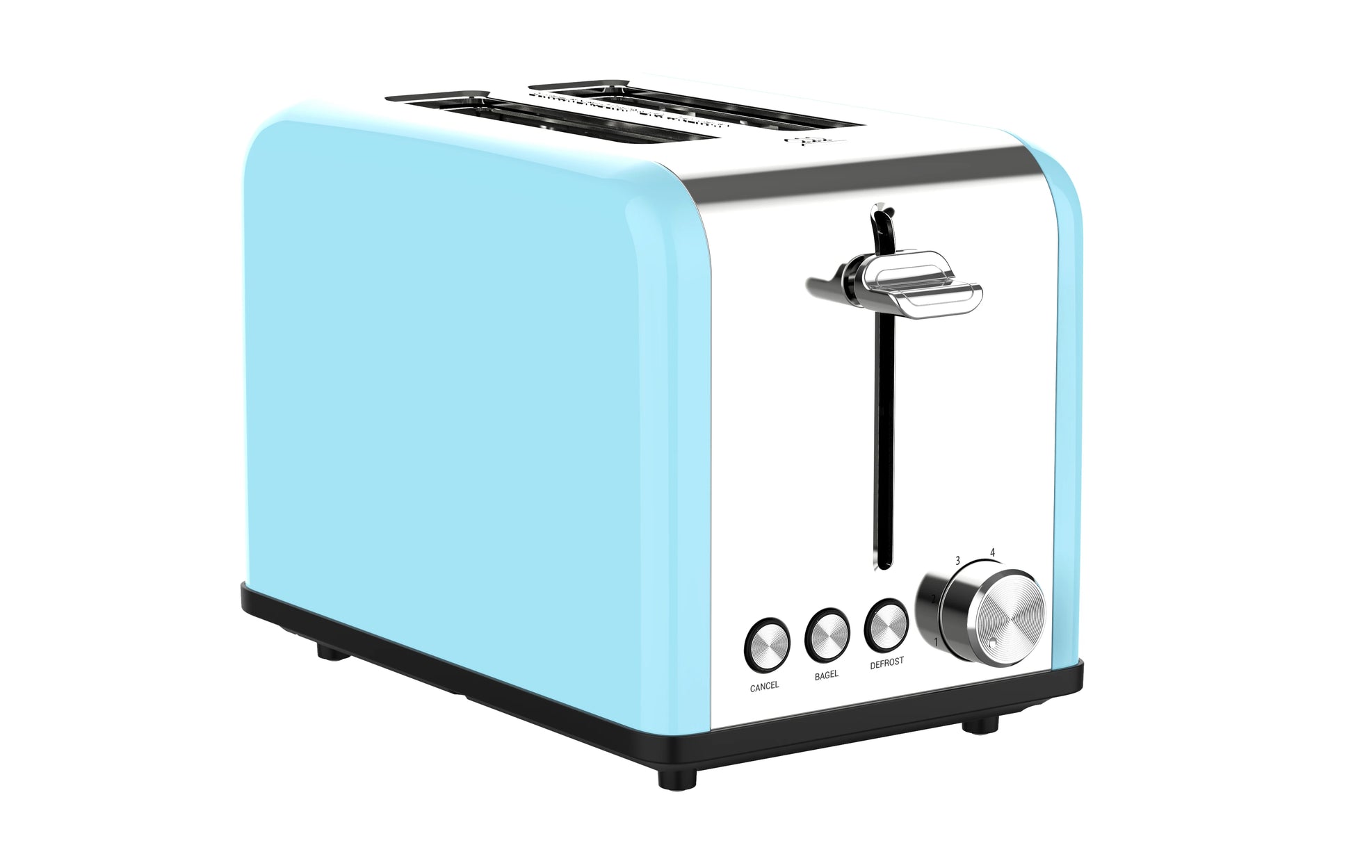 JMT-048330 Extra Wide Slot 2-Slice Retro Toaster with Reheat, Defrost, and 6 Browning Levels