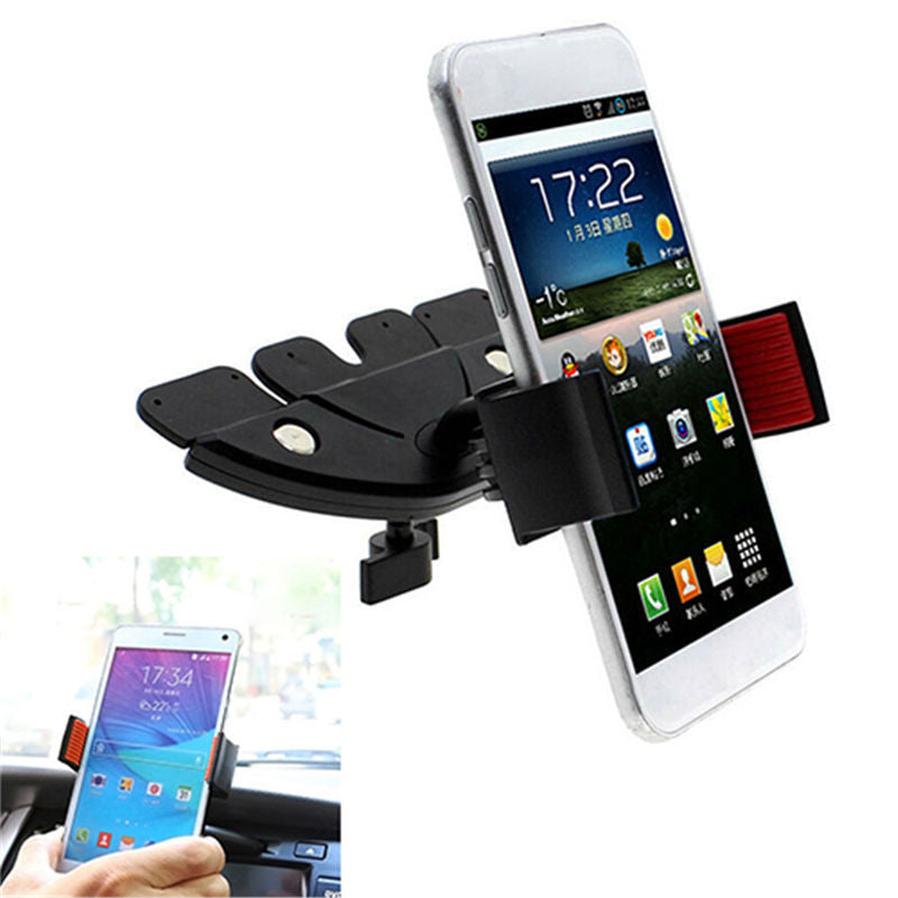 JMT-048522 Universal CD Slot Phone Holder for Vehicles - Compatible with 5.5-8.3cm Width Smartphones and Includes Clip