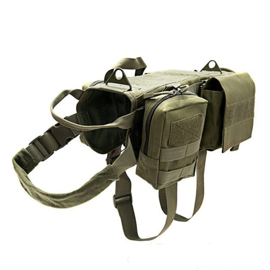 JMT-048586 Dog Tactical Vest - Waterproof 600D Nylon with Adjustable Sizes and Multiple Colors