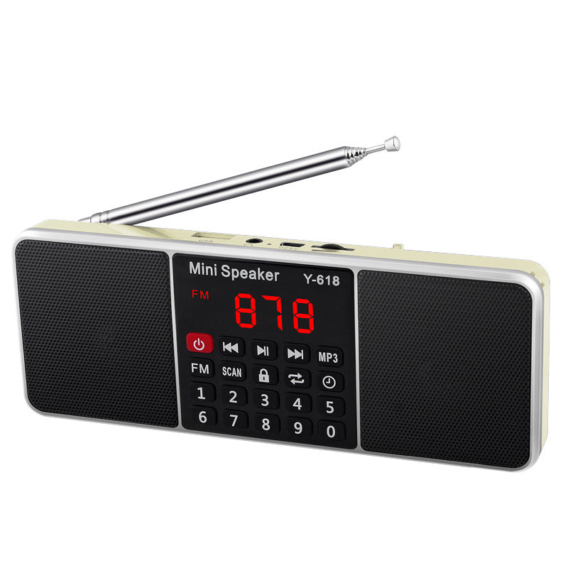 JMT-048842 Compact Dual Bluetooth Speaker with MP3 Playback and Card Reader Functionality