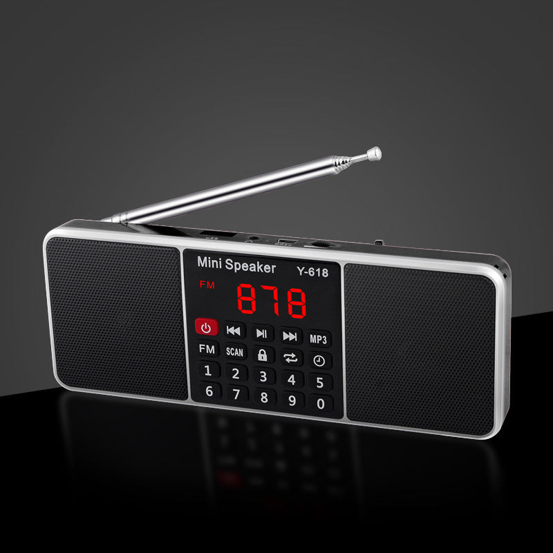 JMT-048842 Compact Dual Bluetooth Speaker with MP3 Playback and Card Reader Functionality