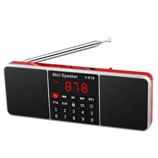 JMT-048842 Compact Dual Bluetooth Speaker with MP3 Playback and Card Reader Functionality