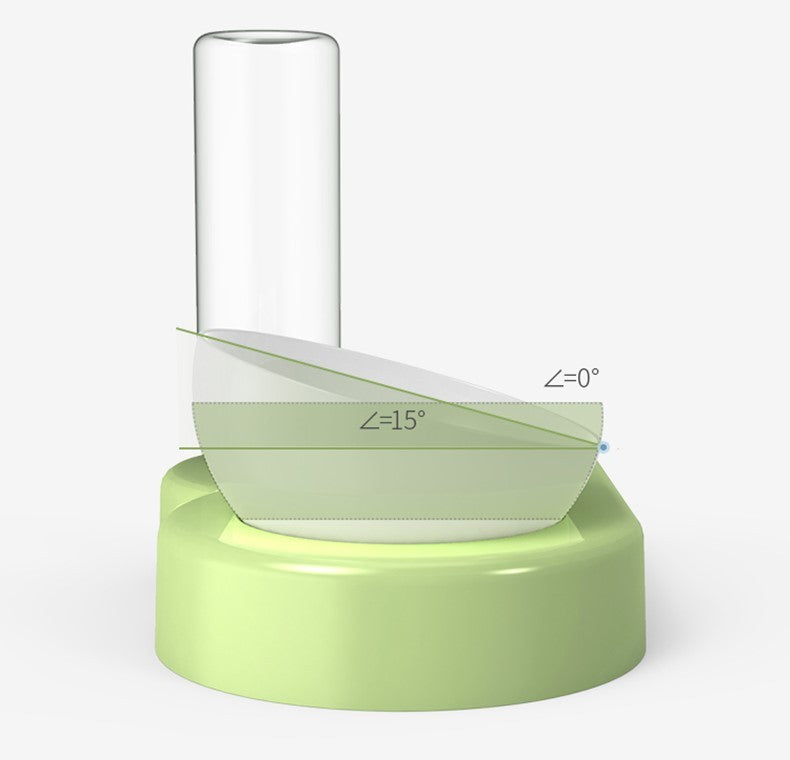 JMT-048842 Tilted Double Cat and Dog Bowl with Automatic Water Refill, Made from Safe PP and PET Materials