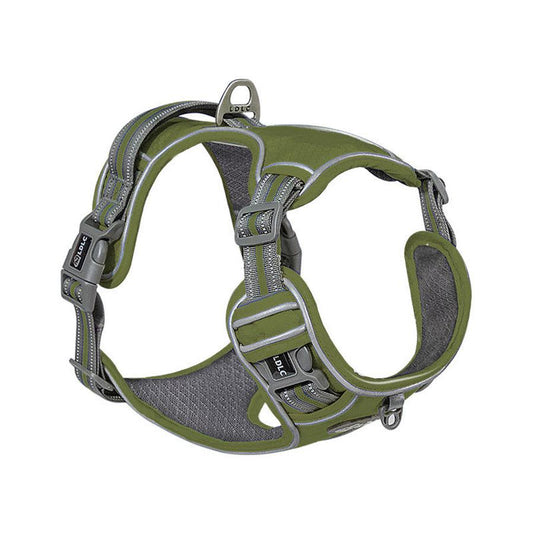JMT-049290 Reflective Shock Absorption Pet Chest and Back Strap for Comfort and Night Vision