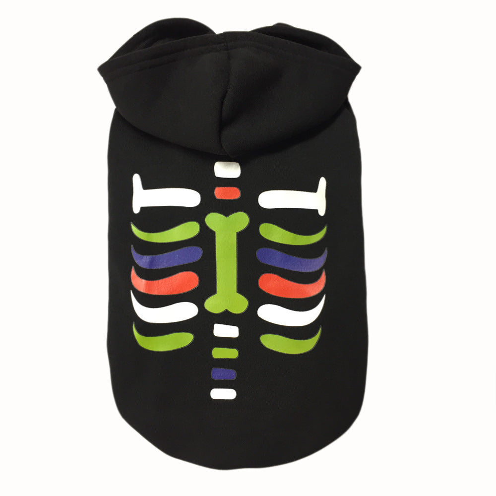 JMT-049738 Halloween Pattern Dog Coat for Comfortable, Warm Pet Wear in Various Sizes