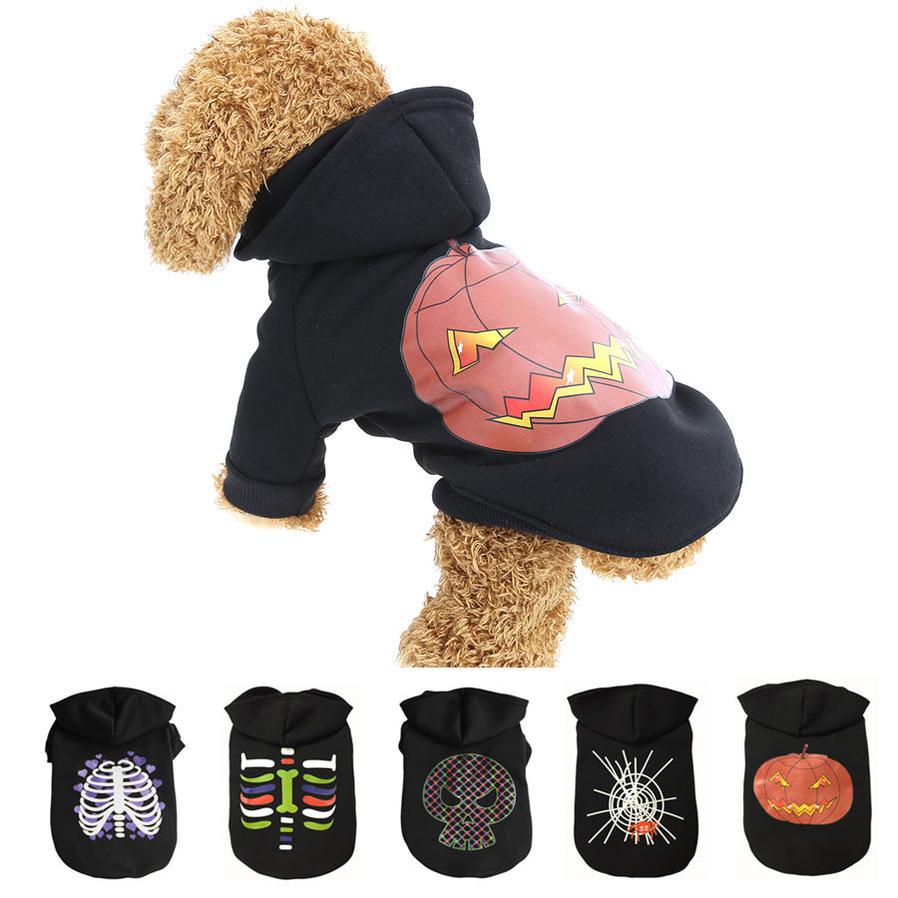 JMT-049738 Halloween Pattern Dog Coat for Comfortable, Warm Pet Wear in Various Sizes