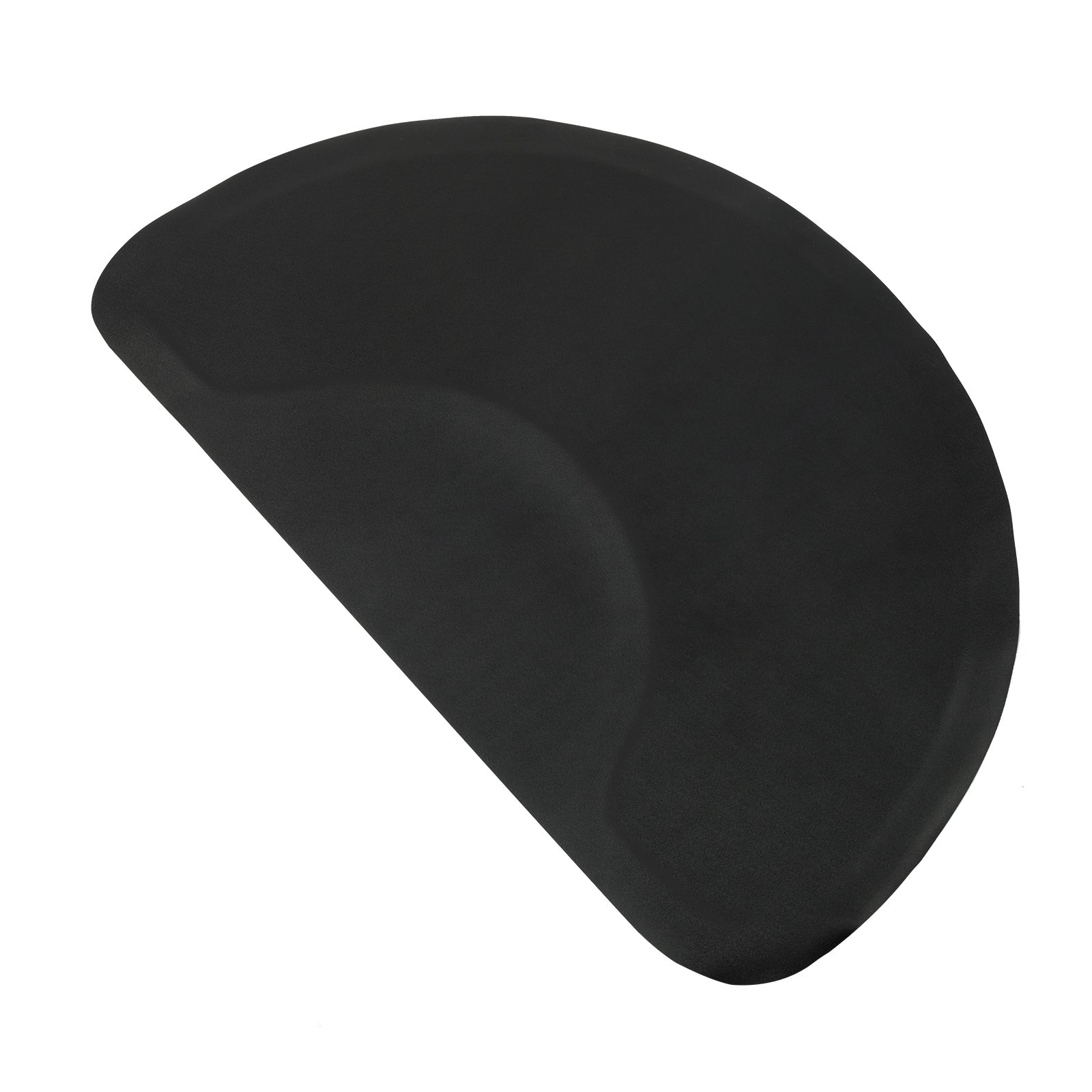 JMT-049802 Anti-Fatigue Black Salon Mat with Round Cutout, 3ft x 4.5ft, PVC & High-Density Foam