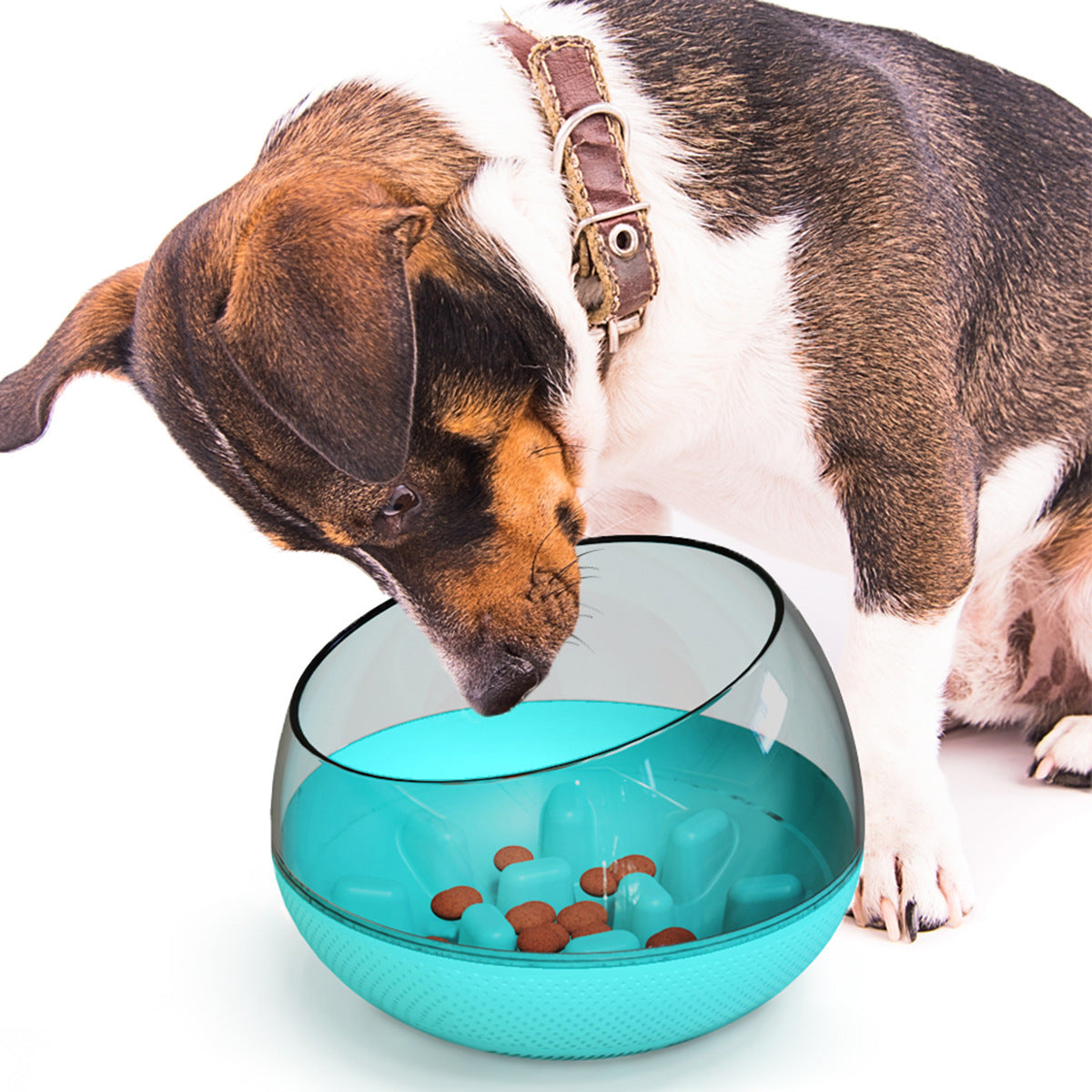 JMT-049994 Slow Feed Plastic Bowl for Pets - 19x19x14 cm