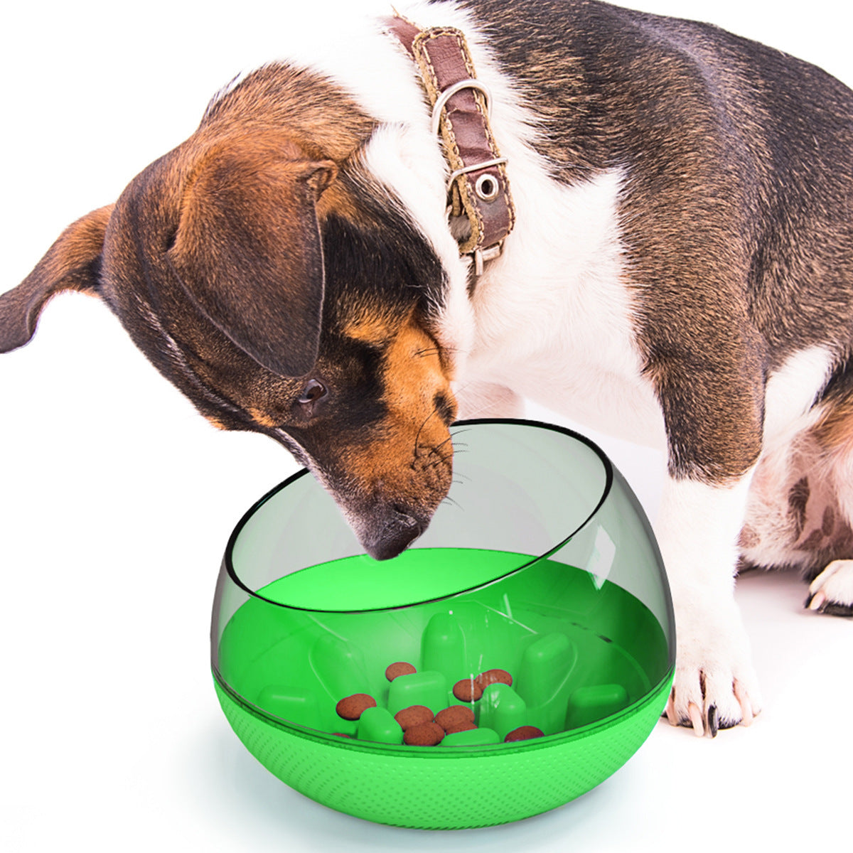 JMT-049994 Slow Feed Plastic Bowl for Pets - 19x19x14 cm
