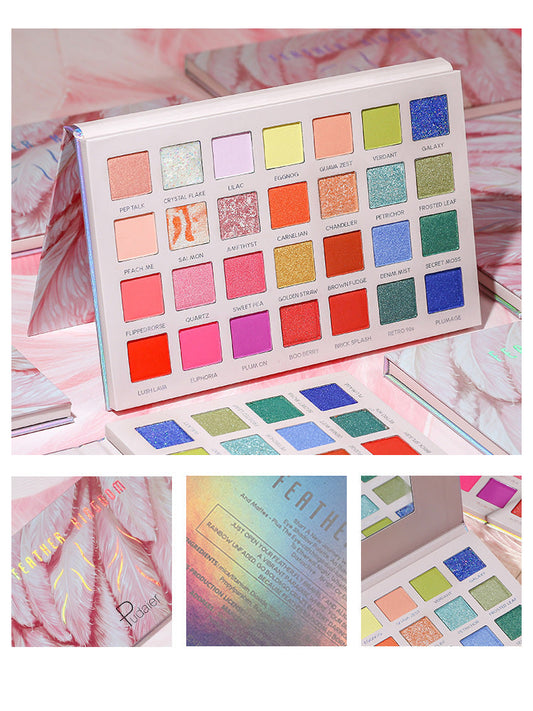 JMT-050250 Matte Glitter Pearlescent Eyeshadow Palette - 8+ Long-Lasting Waterproof Colors for All Skin Types