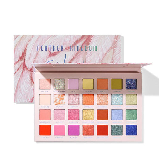 JMT-050250 Matte Glitter Pearlescent Eyeshadow Palette - 8+ Long-Lasting Waterproof Colors for All Skin Types