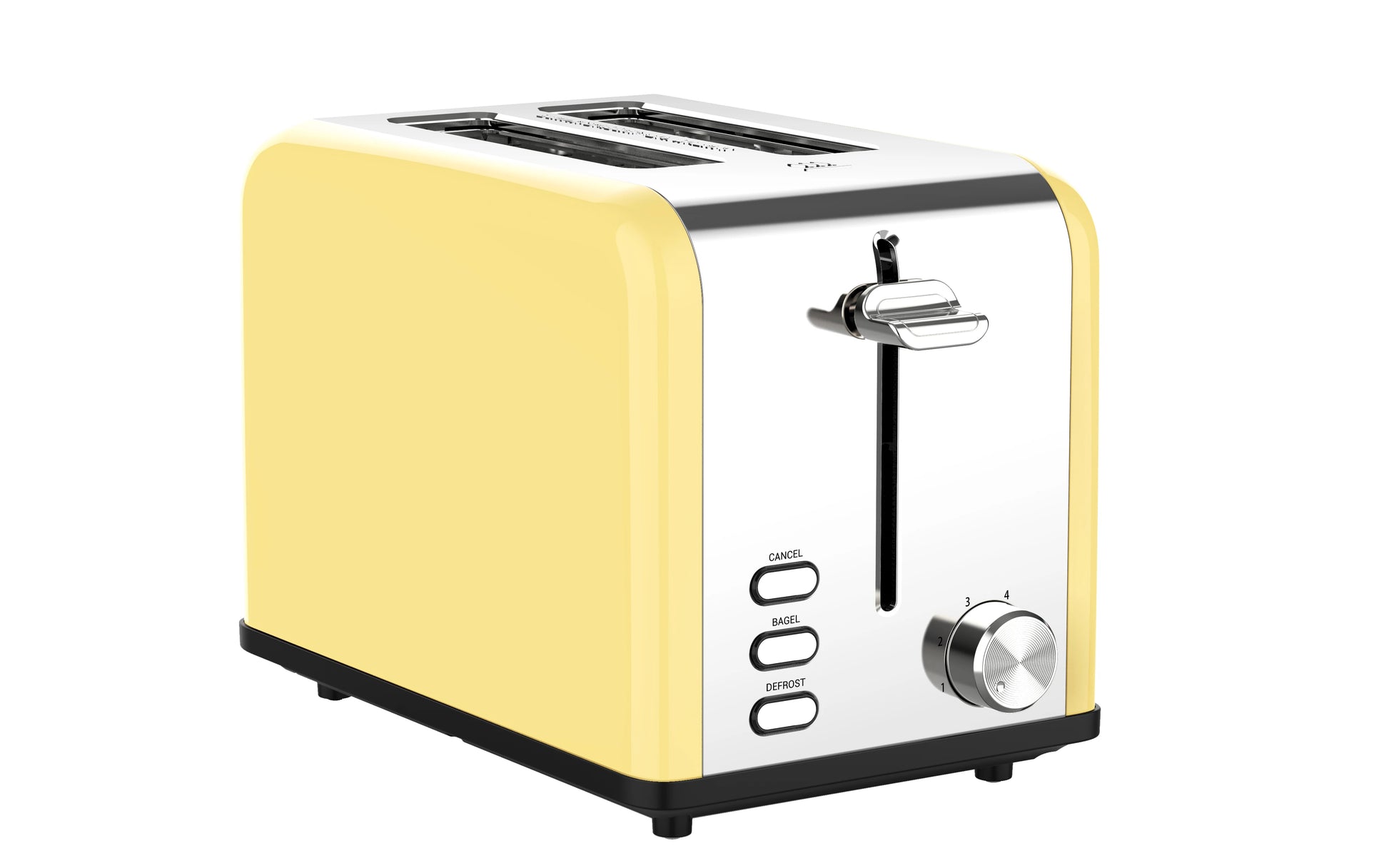 JMT-050634 Extra Wide Slot Stainless Steel 2-Slice Electric Bread Toaster for Household Use