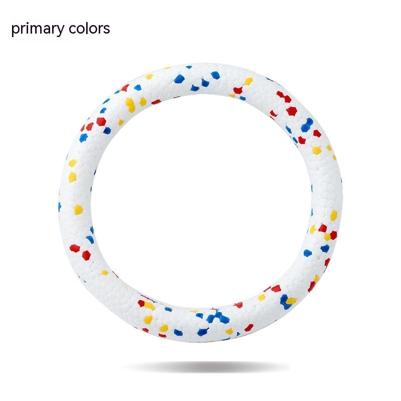 JMT-050954 ETPU Bite Resistant Dog Toy Ring - 18cm Diameter, Suitable for Dogs Under 12KG, Available in Three Colors