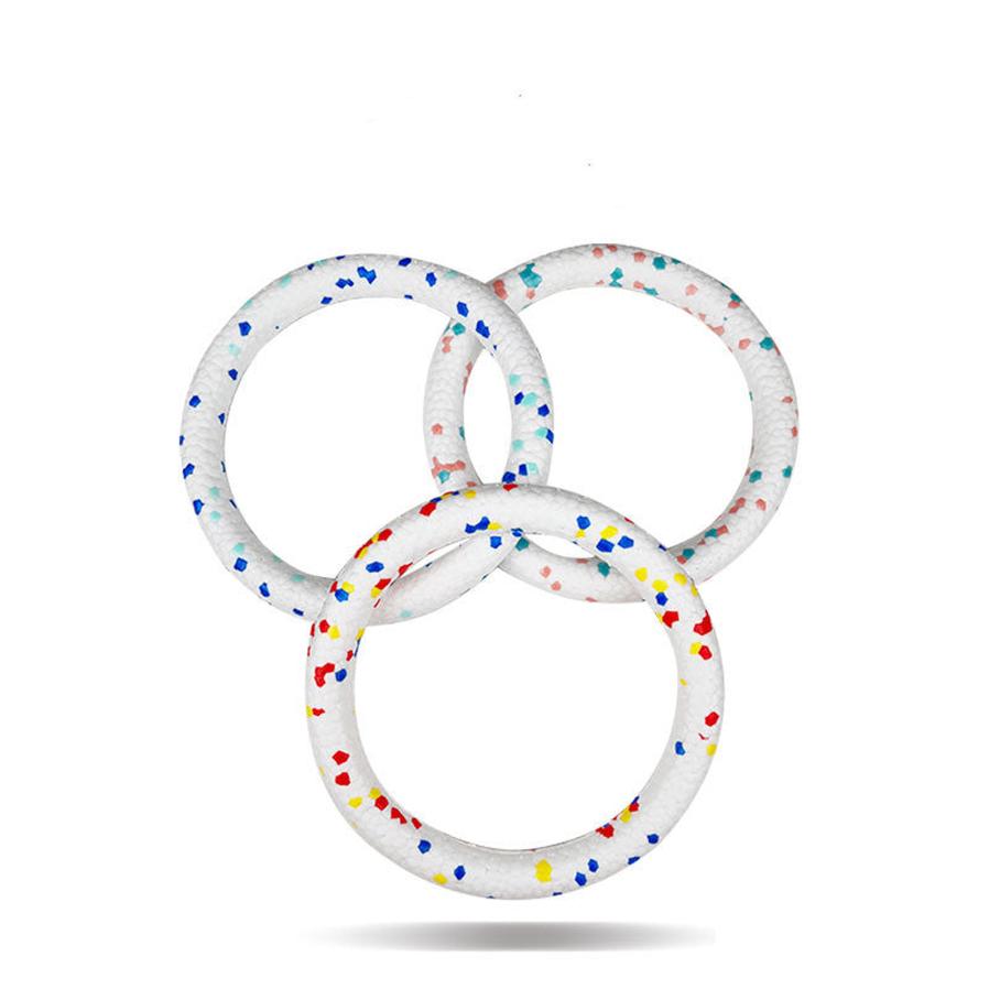 JMT-050954 ETPU Bite Resistant Dog Toy Ring - 18cm Diameter, Suitable for Dogs Under 12KG, Available in Three Colors