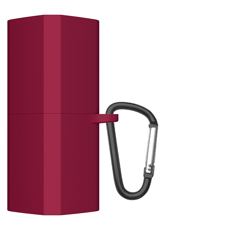 JMT-052106 Fashionable Silicone Case for Huawei FreeBuds Lipstick - Red and Wine Red