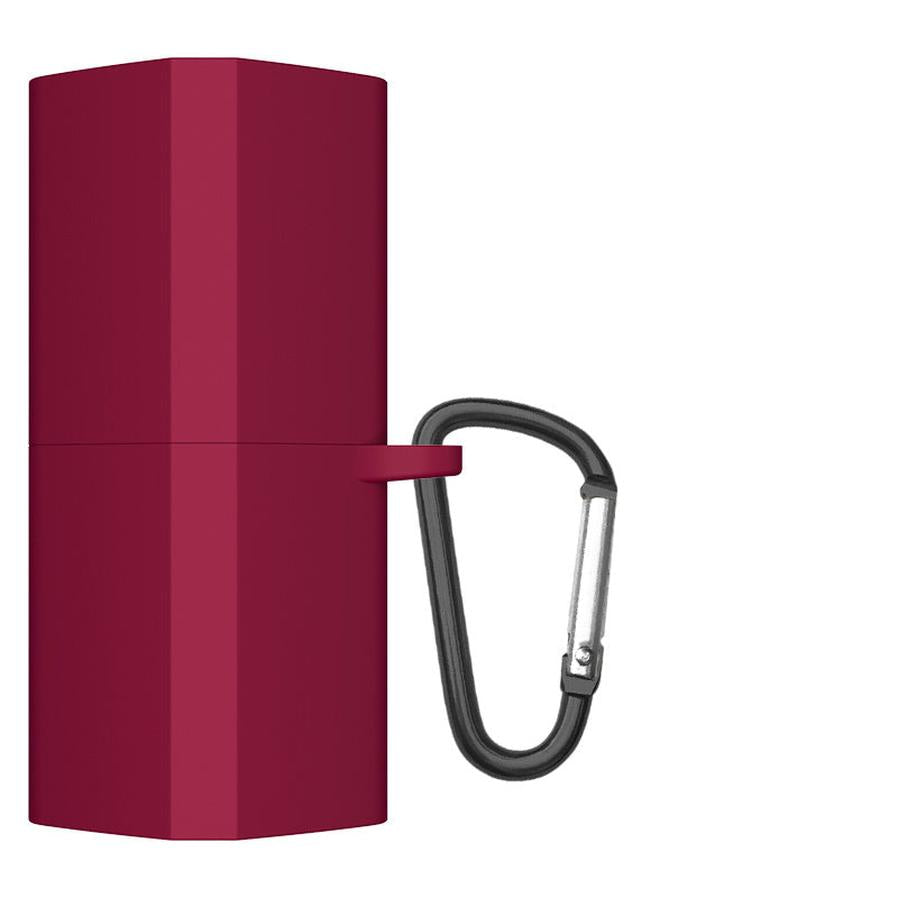 JMT-052106 Fashionable Silicone Case for Huawei FreeBuds Lipstick - Red and Wine Red