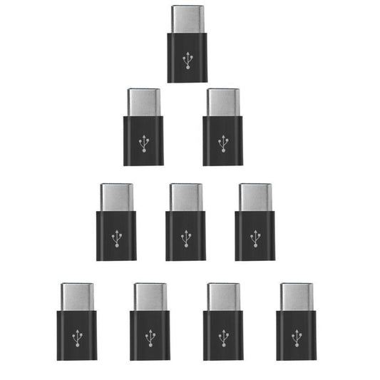 JMT-052298 USB-C to Micro USB Adapter - 10 Pack, Compatible with Android Devices and More