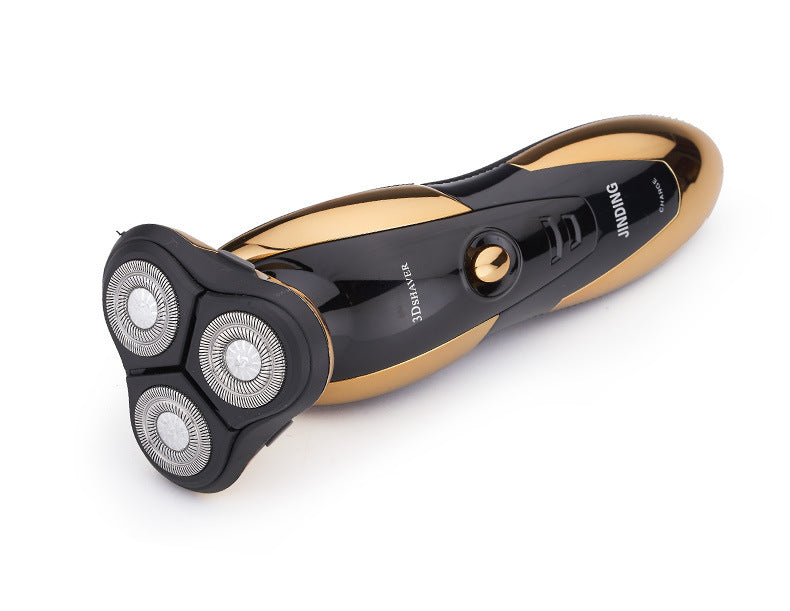 JMT-052362 Jinding RQ1150 Ergonomic Three-Head Electric Shaver with Quick Recharge and Washable Blades