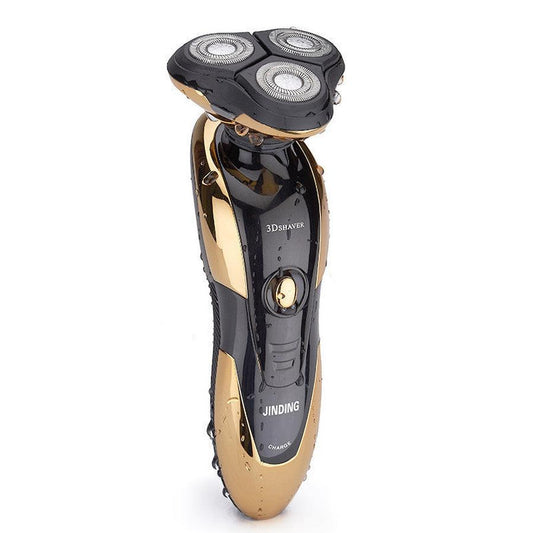 JMT-052362 Jinding RQ1150 Ergonomic Three-Head Electric Shaver with Quick Recharge and Washable Blades
