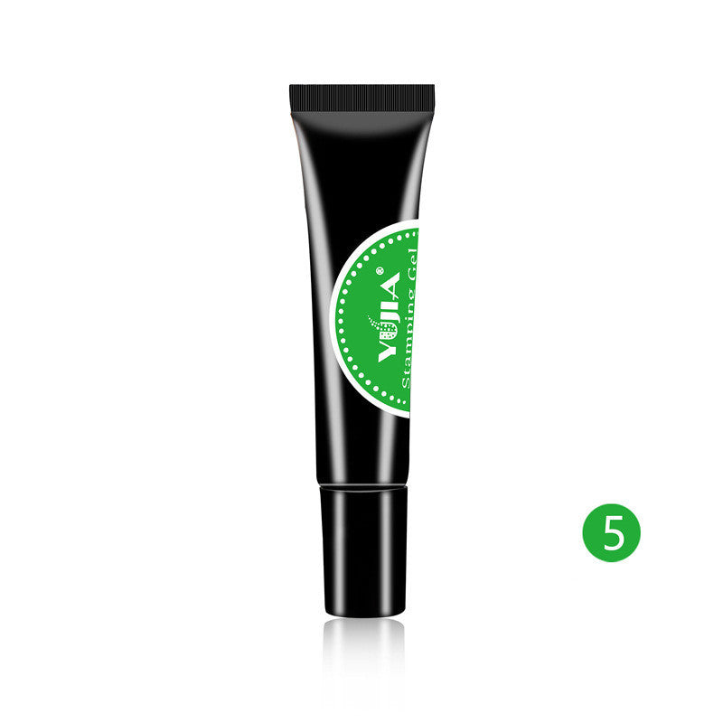 JMT-052426 Nail Printing Glue - 8ml Environmental Friendly, Glossy Finish, Available in 8 Elegant Colors