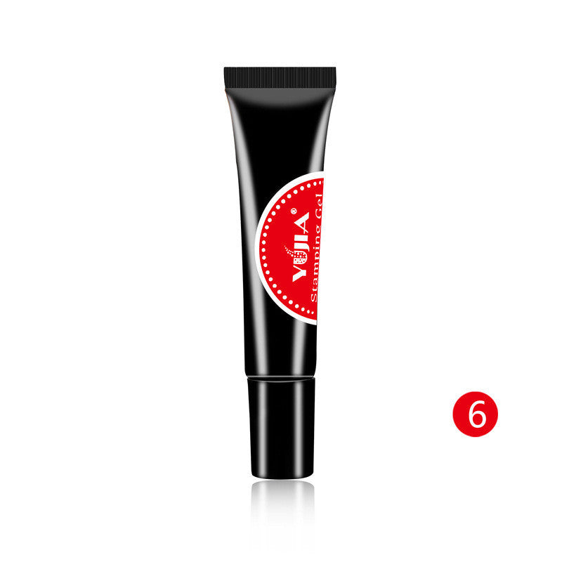 JMT-052426 Nail Printing Glue - 8ml Environmental Friendly, Glossy Finish, Available in 8 Elegant Colors