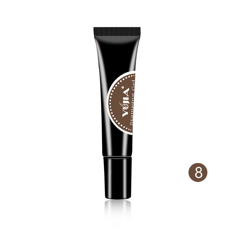 JMT-052426 Nail Printing Glue - 8ml Environmental Friendly, Glossy Finish, Available in 8 Elegant Colors