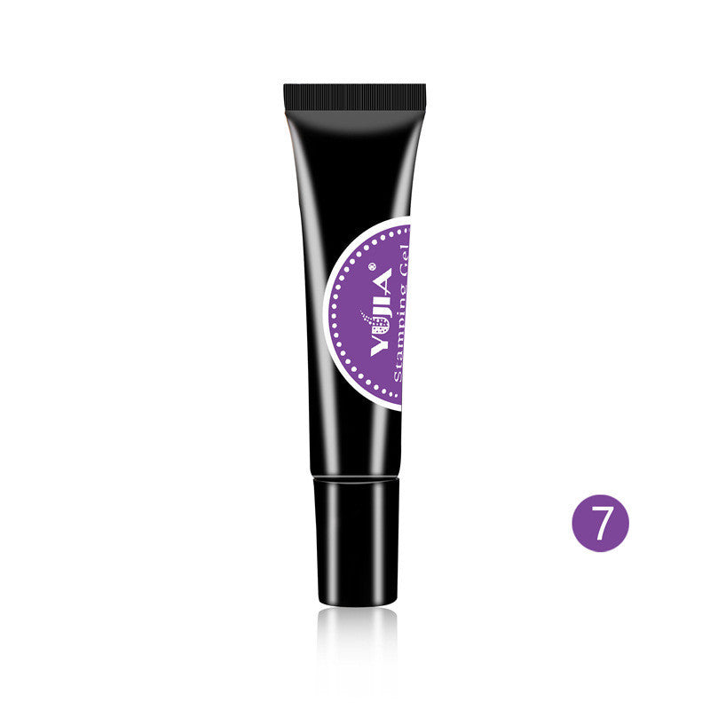 JMT-052426 Nail Printing Glue - 8ml Environmental Friendly, Glossy Finish, Available in 8 Elegant Colors