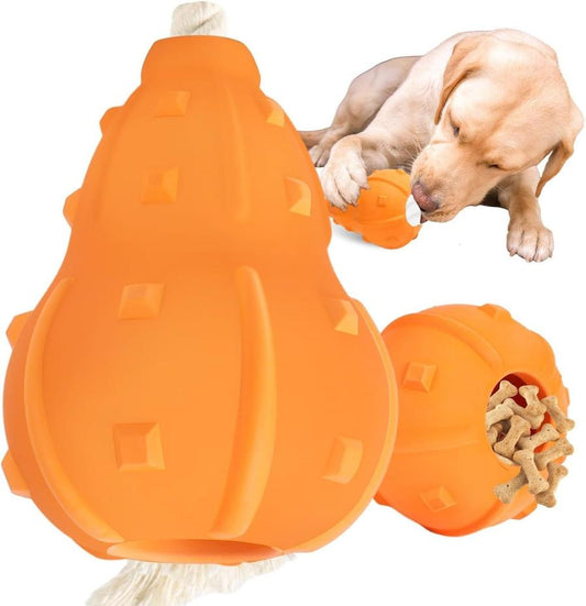 JMT-053258 Interactive Stuffable Dog Toy for Chewing and Treat Dispensing - Durable Natural Rubber for Small to Medium Breeds