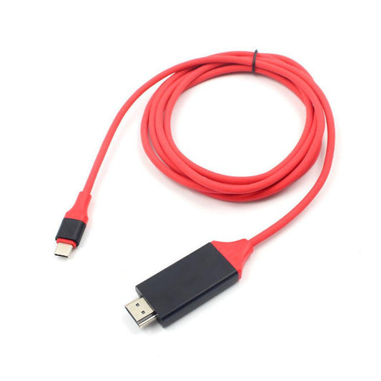 JMT-053450 Type C to HDMI Cable - 2M ABS+PVC, 4K Resolution Support for Windows, Mac OS, Android