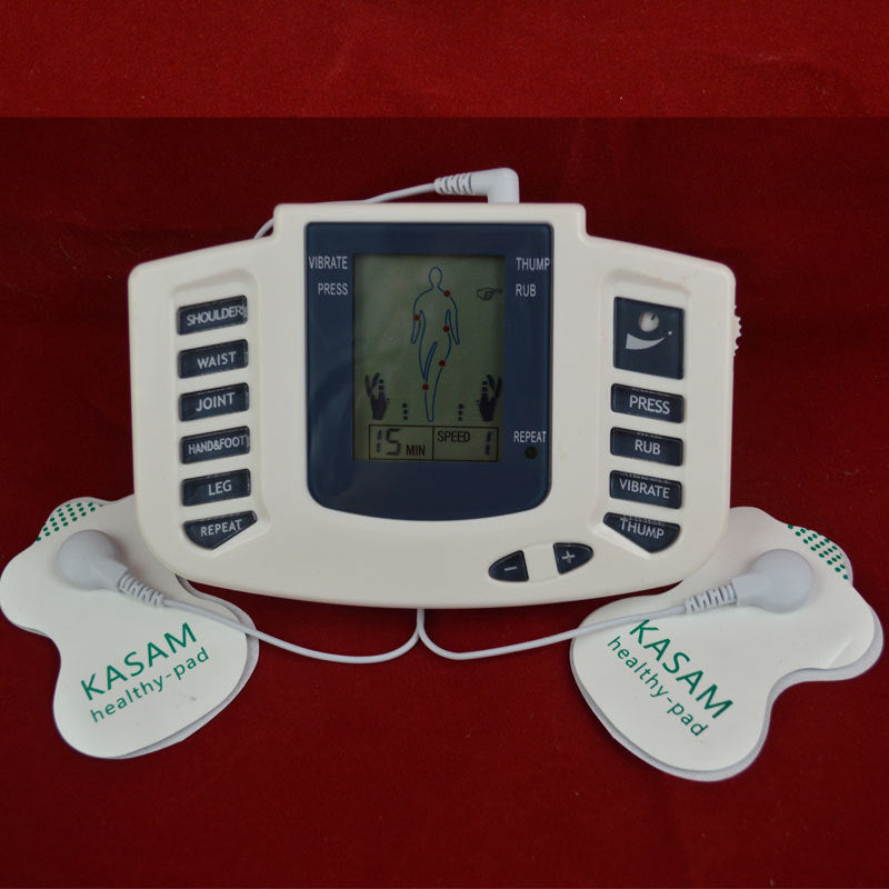JMT-053514 16-Sticker English Massager - Portable Relaxation Device for Neck, Waist, Legs, and Feet