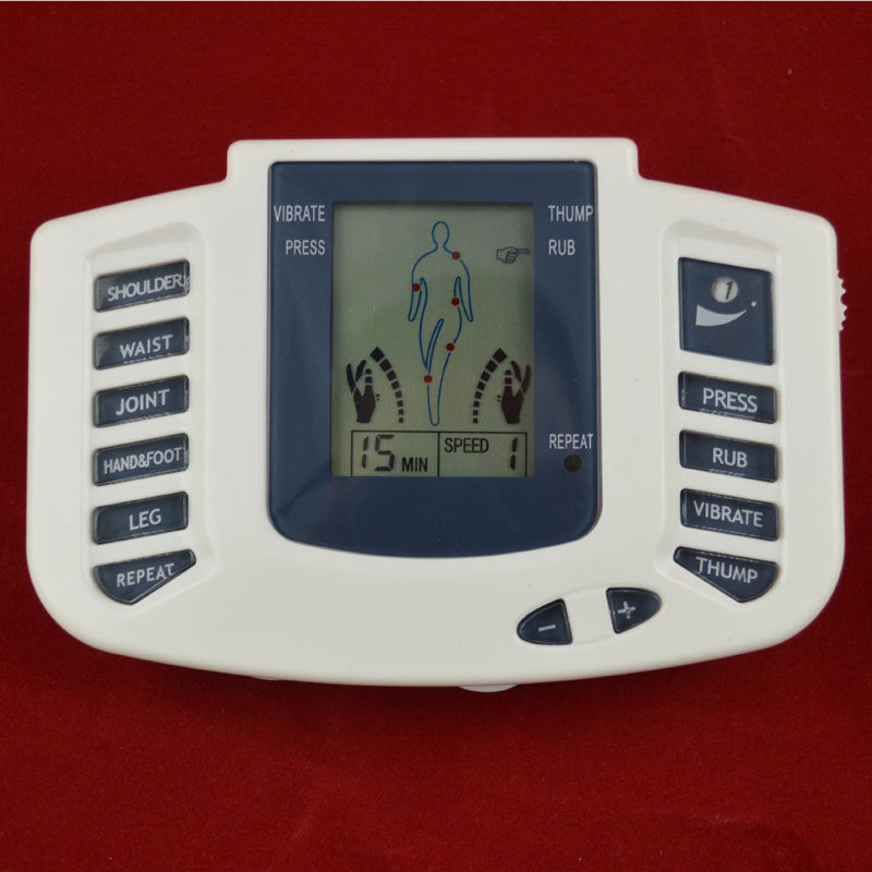 JMT-053514 16-Sticker English Massager - Portable Relaxation Device for Neck, Waist, Legs, and Feet