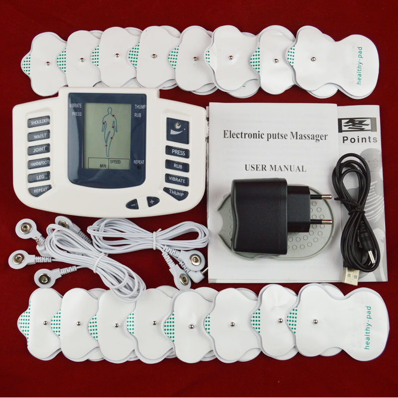 JMT-053514 16-Sticker English Massager - Portable Relaxation Device for Neck, Waist, Legs, and Feet