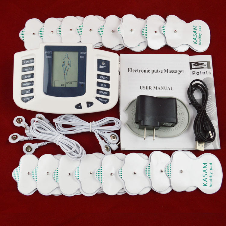 JMT-053514 16-Sticker English Massager - Portable Relaxation Device for Neck, Waist, Legs, and Feet