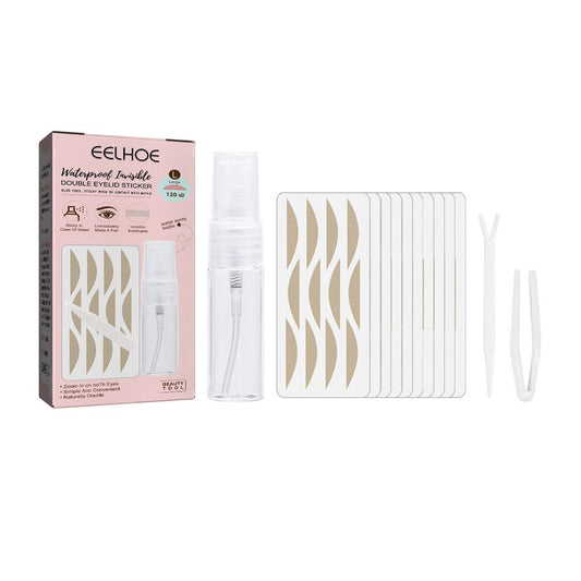 JMT-053706 Lace Double Eyelid Stickers - Natural, No Trace Waterproof Patch for Effortless Eye Enlargement