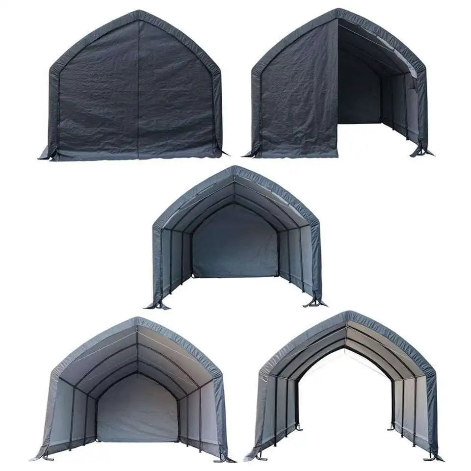 JMT-053898 Heavy Duty UV Resistant Carport Canopy with Waterproof Cover and Ventilation for Outdoor Vehicle Storage