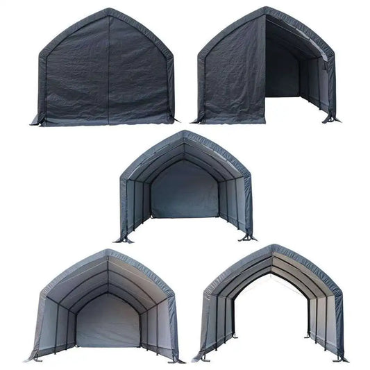 JMT-053898 Heavy Duty UV Resistant Carport Canopy with Waterproof Cover and Ventilation for Outdoor Vehicle Storage