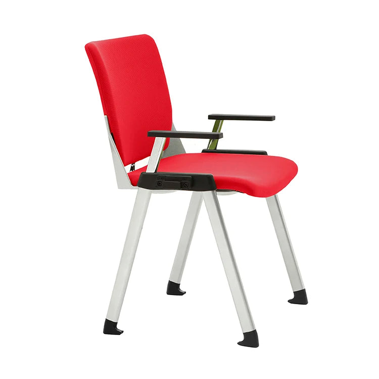 JMT-054026 Affordable Office Visitor Chair with Fabric Backrest and PU Armrests - Model X2-05A