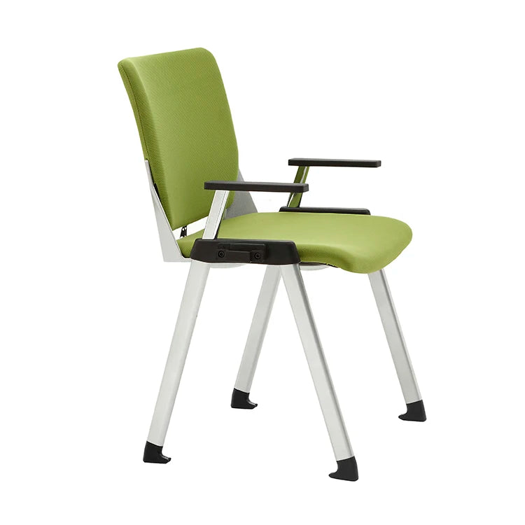 JMT-054026 Affordable Office Visitor Chair with Fabric Backrest and PU Armrests - Model X2-05A