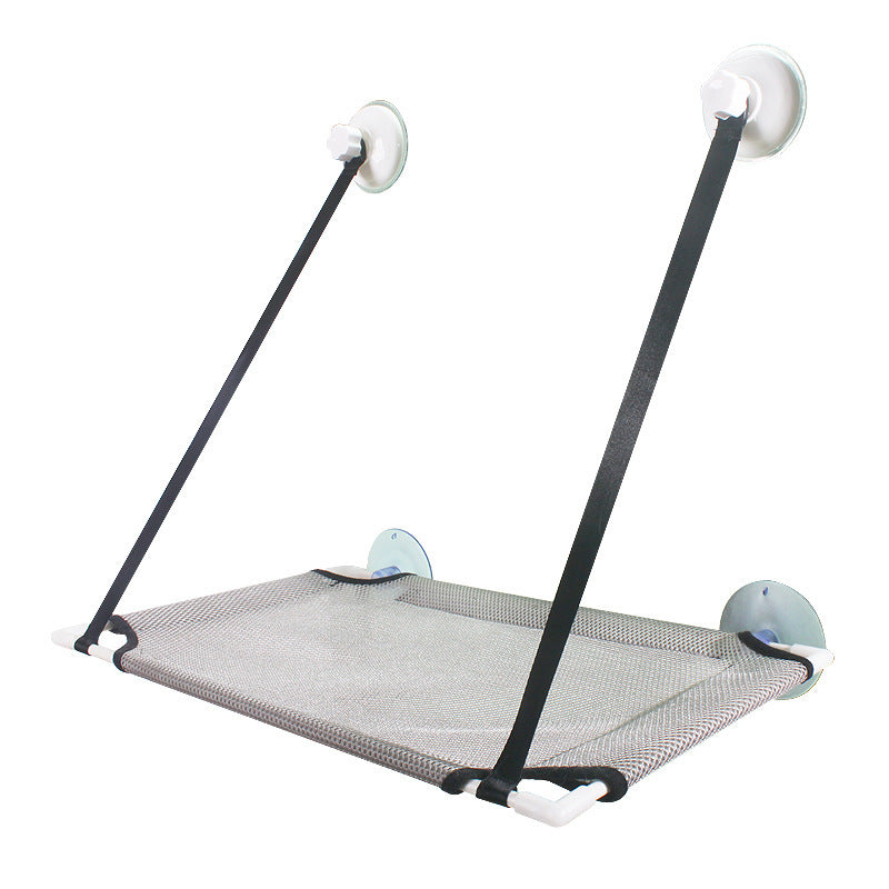 JMT-054282 Suction Cup Dual-Layer Cat Hammock for Comfortable Pet Relaxation