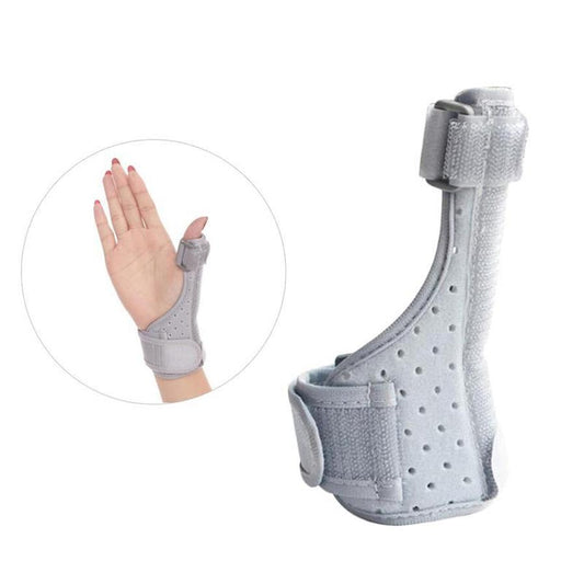 JMT-054666 Finger Fixation Belt for Thumb and Wrist Injury Protection, One Size Grey Finger Cot