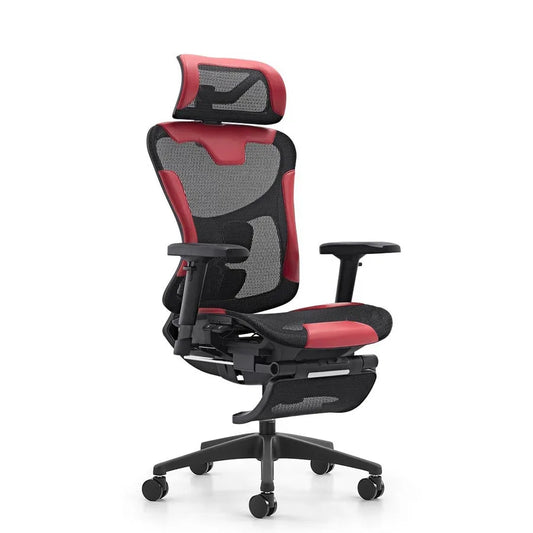 JMT-054858 Ergonomic Gaming Chair with Massage Function and Swivel Base - Mid Back PU Leather Design