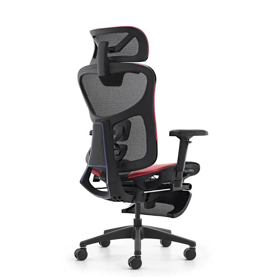 JMT-054858 Ergonomic Gaming Chair with Massage Function and Swivel Base - Mid Back PU Leather Design