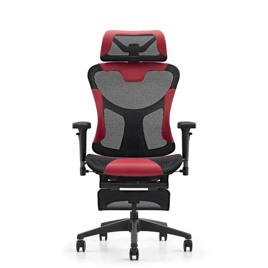 JMT-054858 Ergonomic Gaming Chair with Massage Function and Swivel Base - Mid Back PU Leather Design