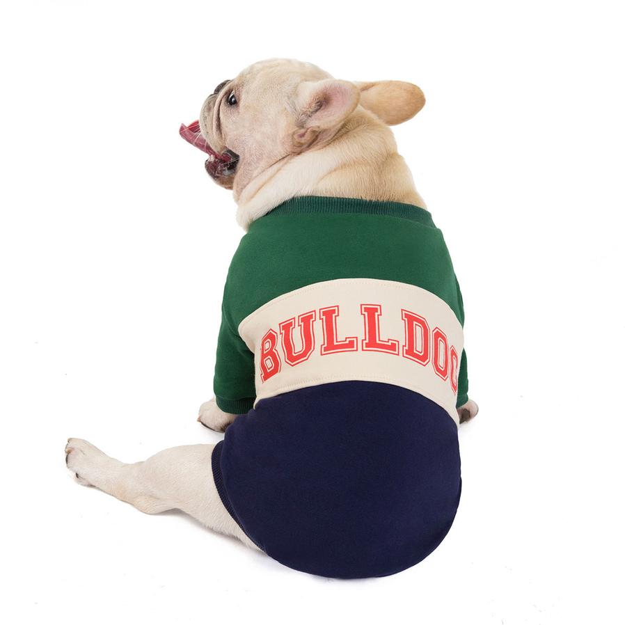 JMT-055498 Cozy Cotton Dog Sweater for Autumn and Winter - Available in Green and Wine Red, Sizes S to XXL