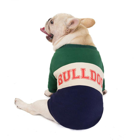 JMT-055498 Cozy Cotton Dog Sweater for Autumn and Winter - Available in Green and Wine Red, Sizes S to XXL