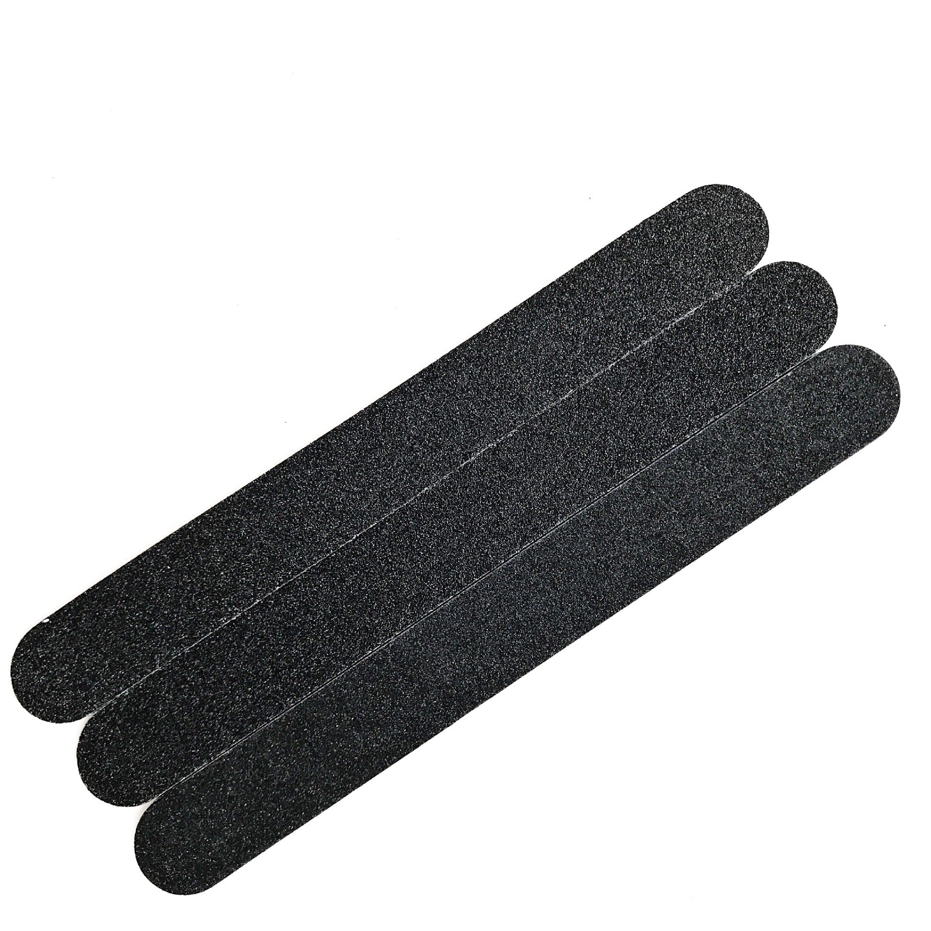 JMT-055882 Double-Sided Black Veneer Nail File Strips - 17.8cm Wood and Sandpaper Manicure Tool