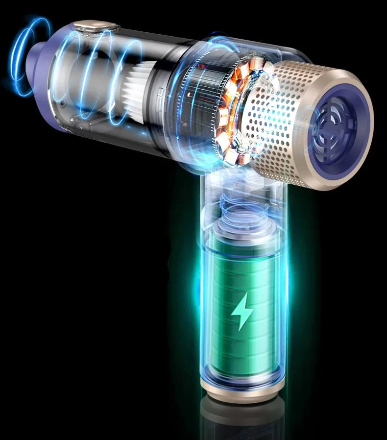 JMT-055882 Wireless Handheld Car Vacuum Cleaner & Air Duster - 2-in-1 Portable Cleaning Solution