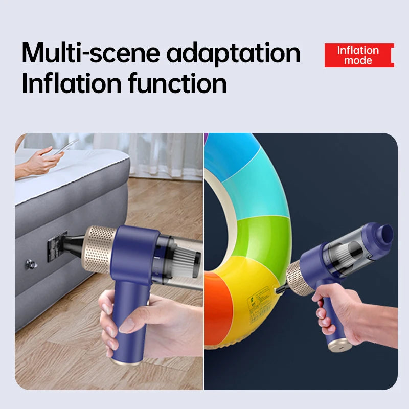 JMT-055882 Wireless Handheld Car Vacuum Cleaner & Air Duster - 2-in-1 Portable Cleaning Solution